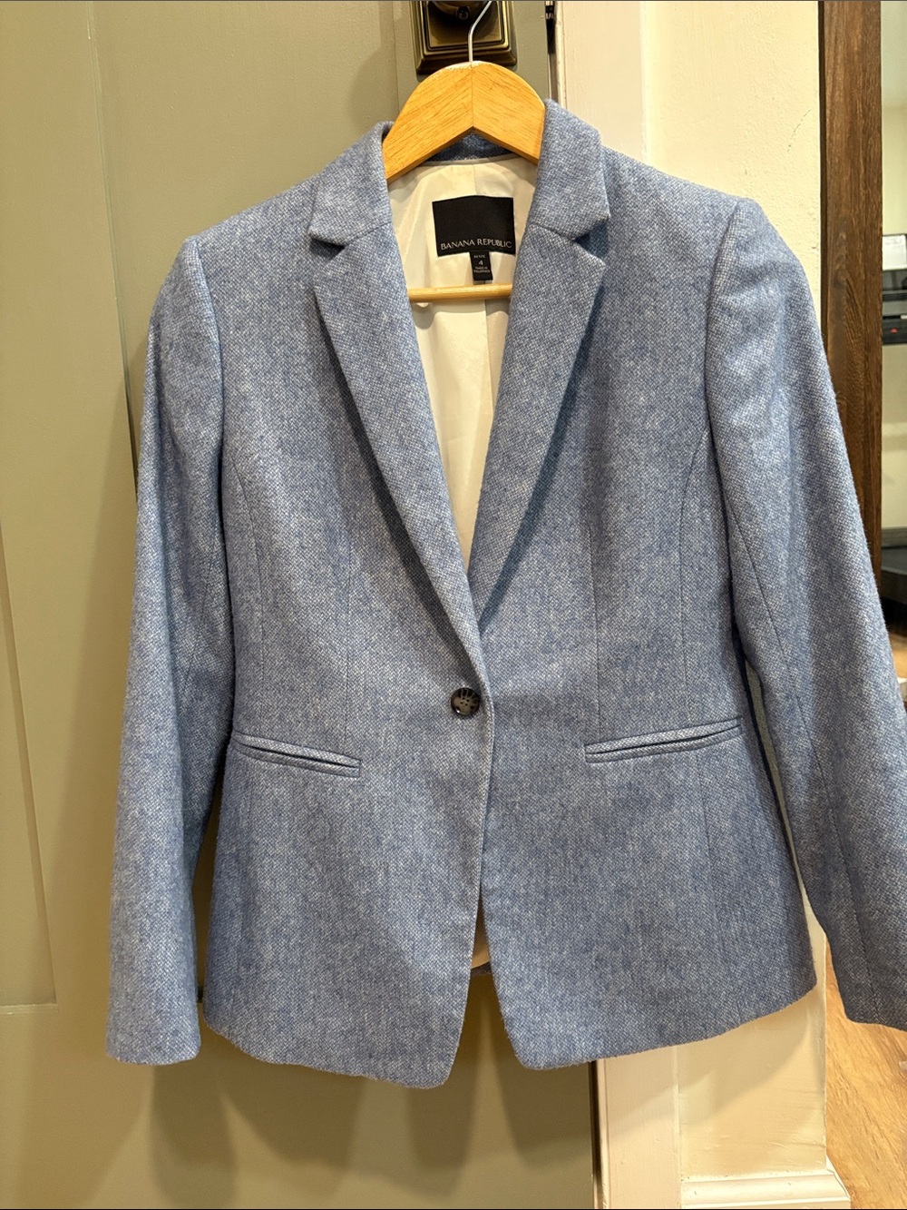 Banana Republic Dusty Blue Women's Tailored Blazer